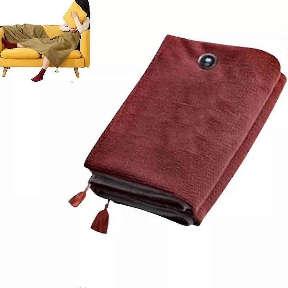 2025 Portable Heated Shawl, Portable Soft Zipper Electric Heated Blanket Shaw