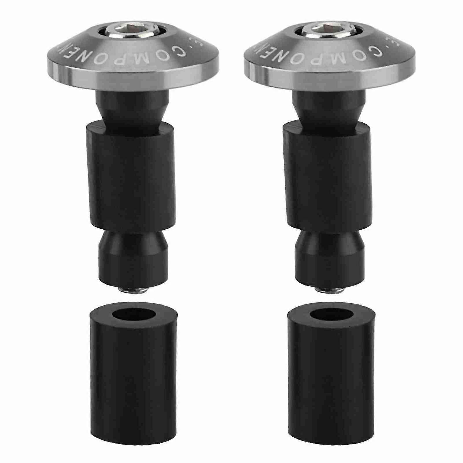 22mm 7/8inch Motorcycle Handlebar End Slider Plug Caps for Racing ATV Offroad Titanium