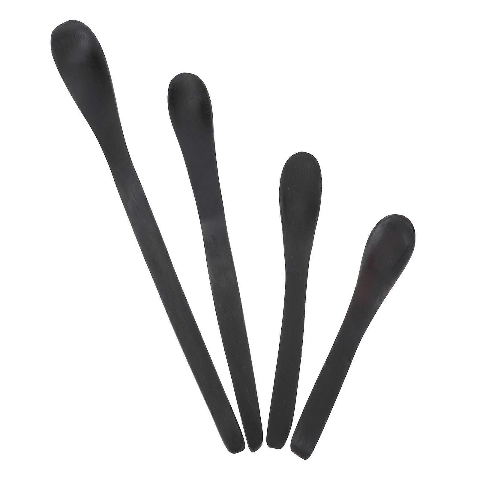 Sampling Spoons Ox Horn Measuring Spoons for Laboratory Use 4Pcs