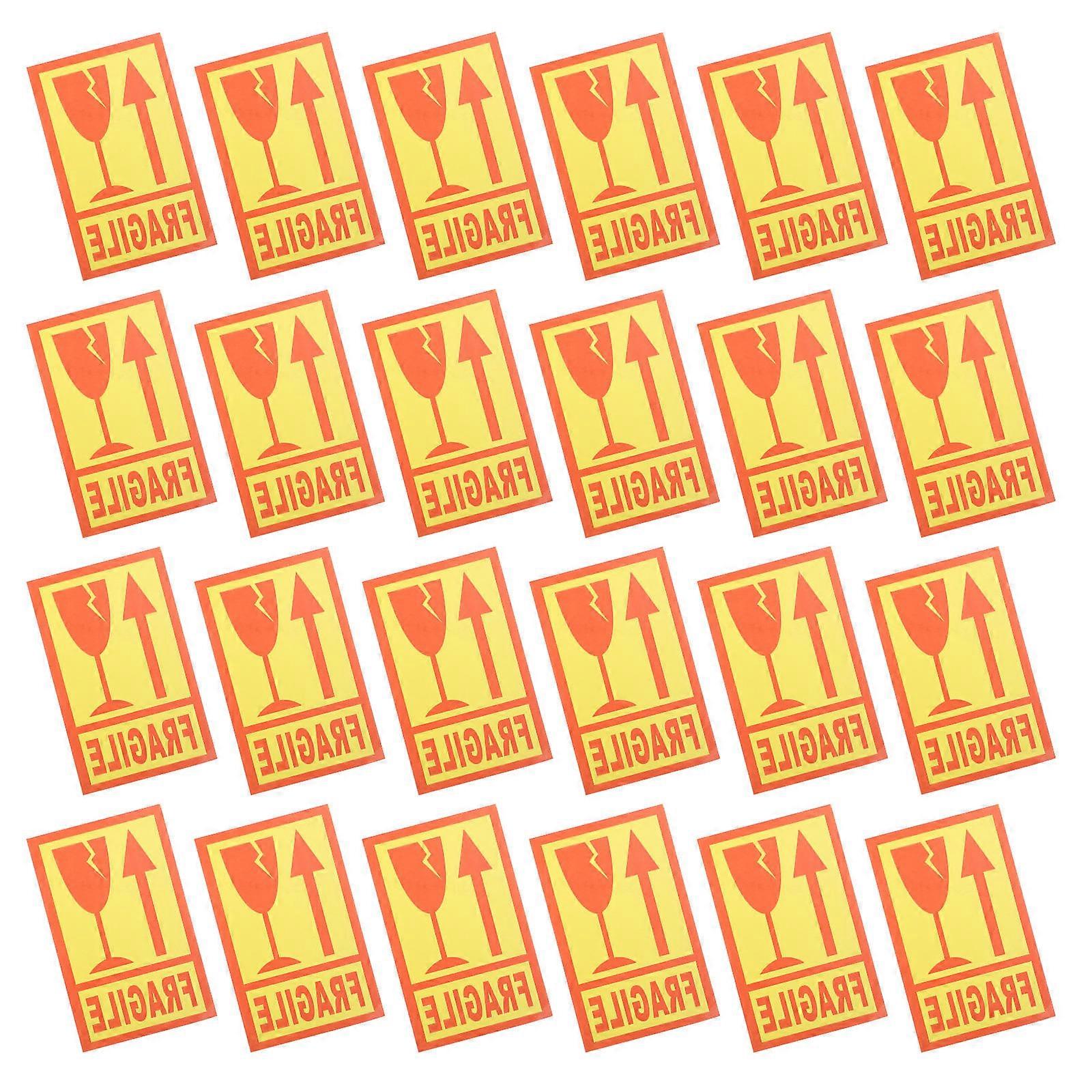 Handle with Care Sticker Fragile Adhesive Labels for Packing 500Pcs Yellow