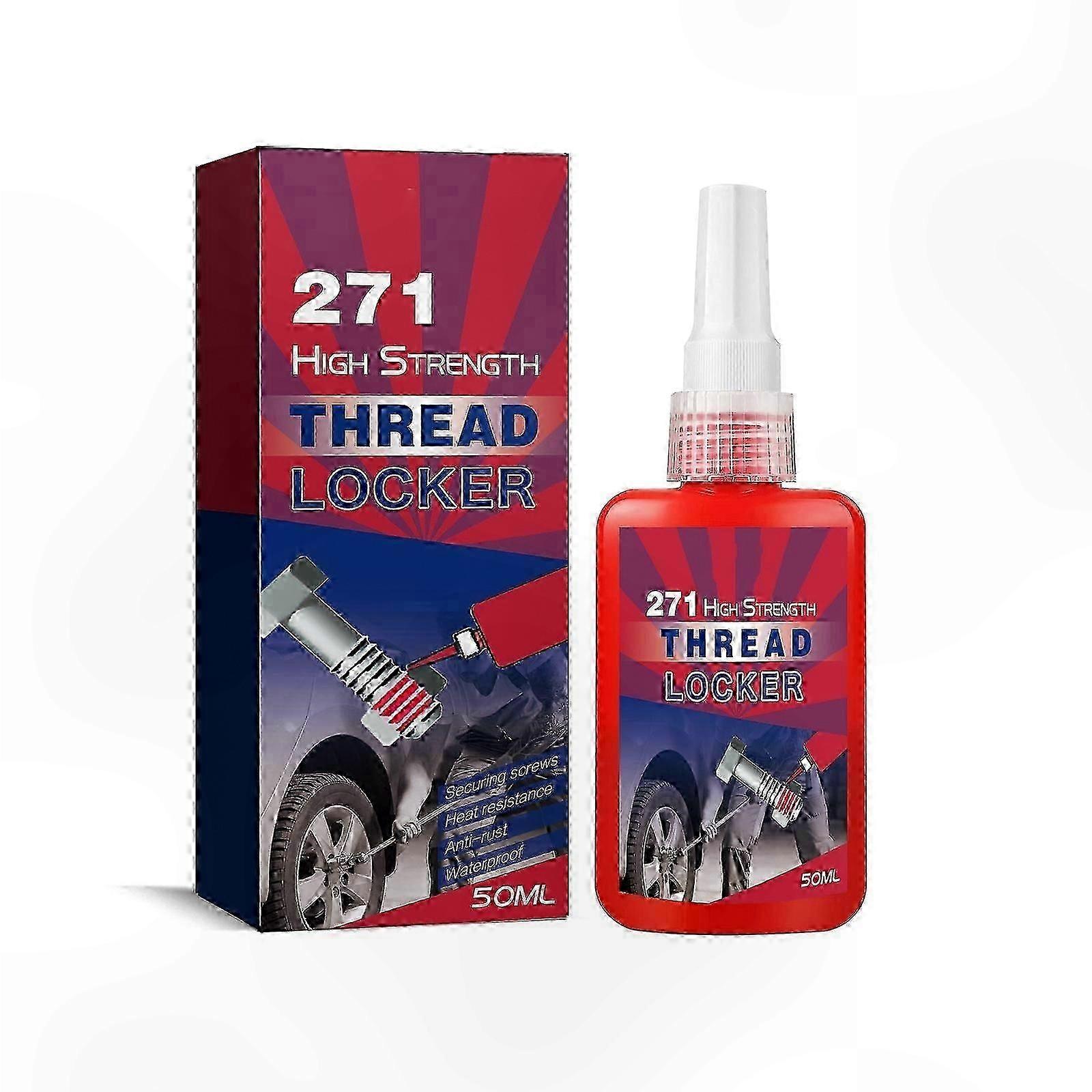 Heavy-Duty Thread Sealer, 50ml Red Solution for Preventing Loosening and Leakage of Nuts, Bolts, and Fasteners