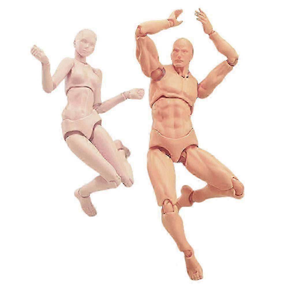 Flexible PVC humanoid body mannequins for display and posing
