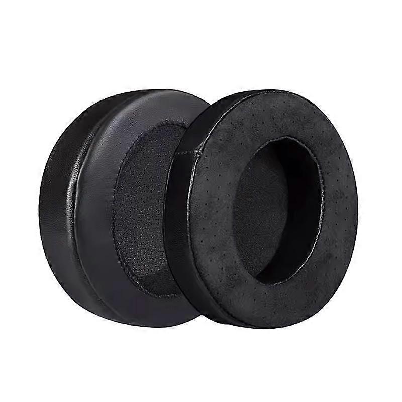 2pcs Earmuffs For ATH-A900X Black Lambskin+Microfiber