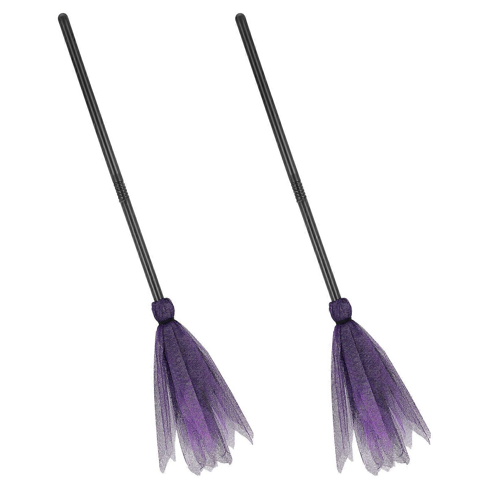 Halloween Witch Broomstick for Kids Used As Stage Performance Props 2Pcs