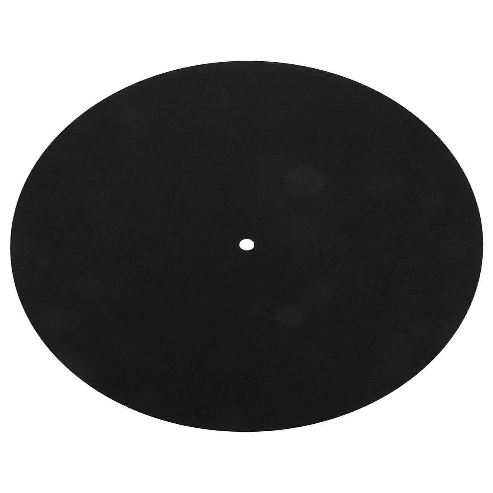 Records Player Slipmat Antistatic Wool Felt Non Slip Thick Vinyl Record Pad Black For Turntables Audiophiles