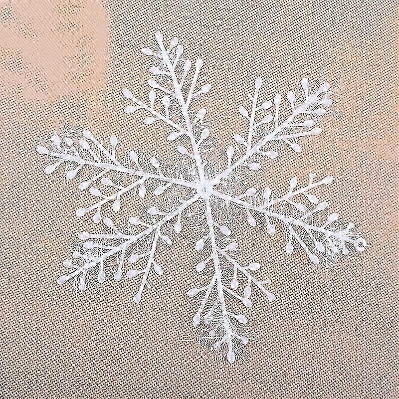 6/11/15/22/30cm Christmas 3D Snowflake Stunning Xmas Tree Hanging Decor Party Ornament Gift