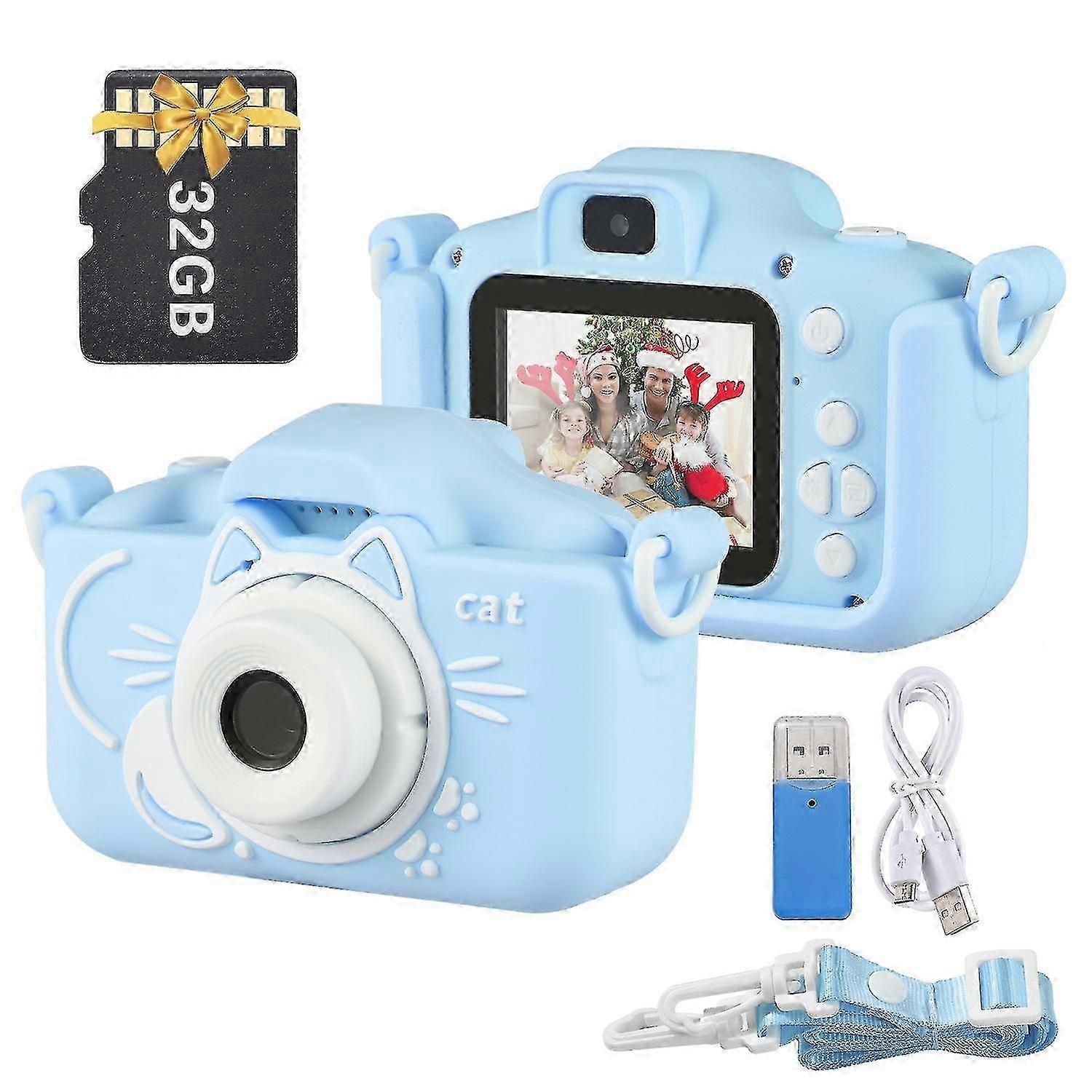Andoer X8 Mini Caméra Enfants Appareil Photo Appareil Photo Numérique 1080P Caméra Vidéo 20MP Double Objectif 2.0 Pouces IPS Scre