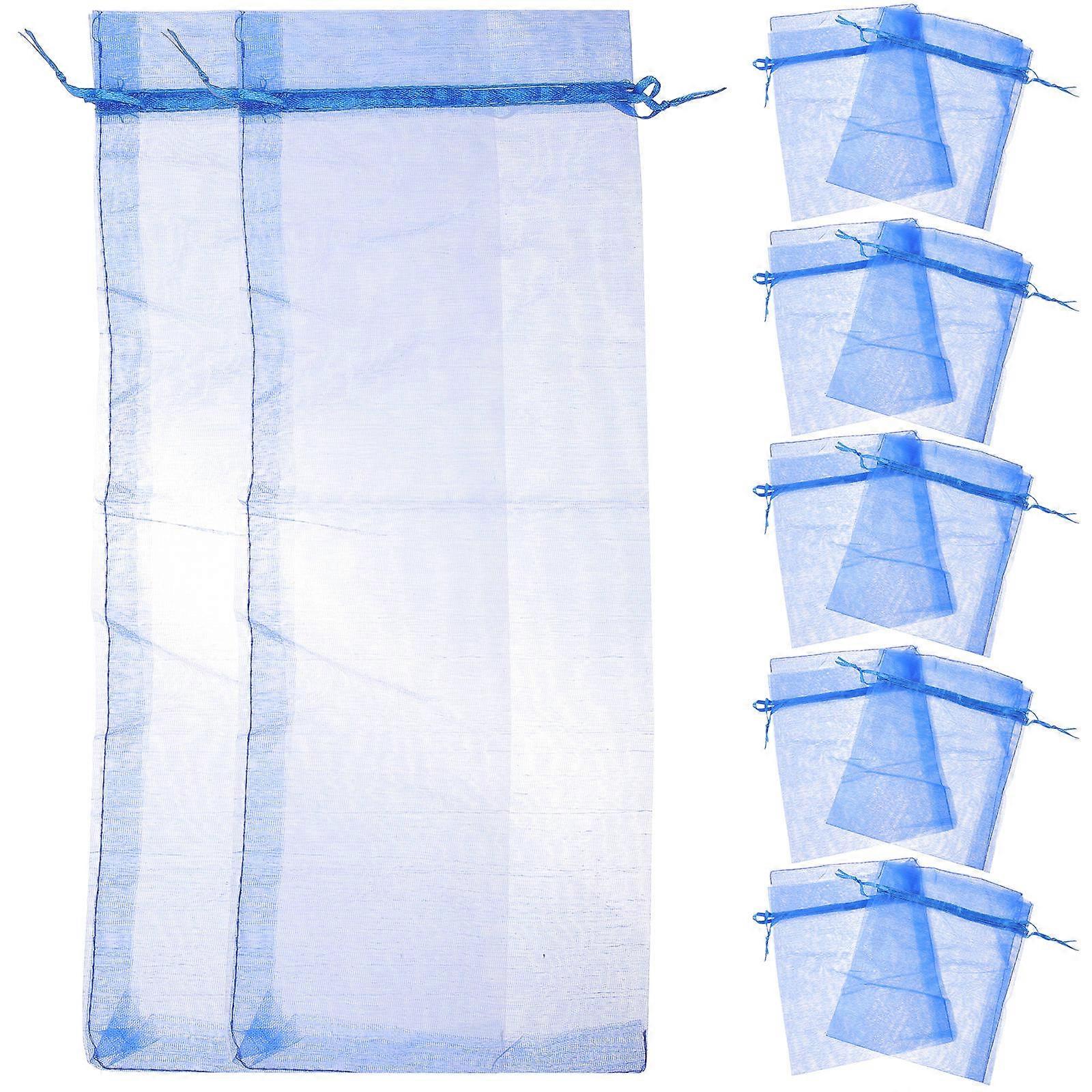 Cover Organza Bags for 20Pcs Sheer Blue Gift Wraps