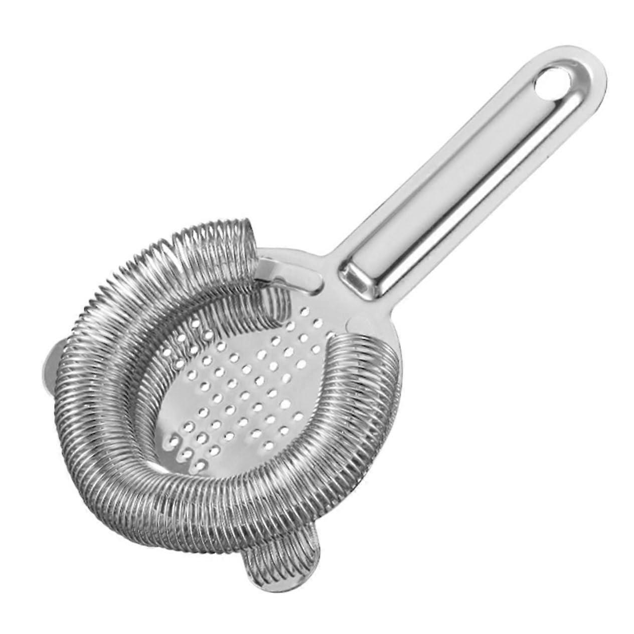 Stainless Steel Ice Filter Cocktail Strainer Long Handle Bartending Tool Ice Separator Home And Professional Use