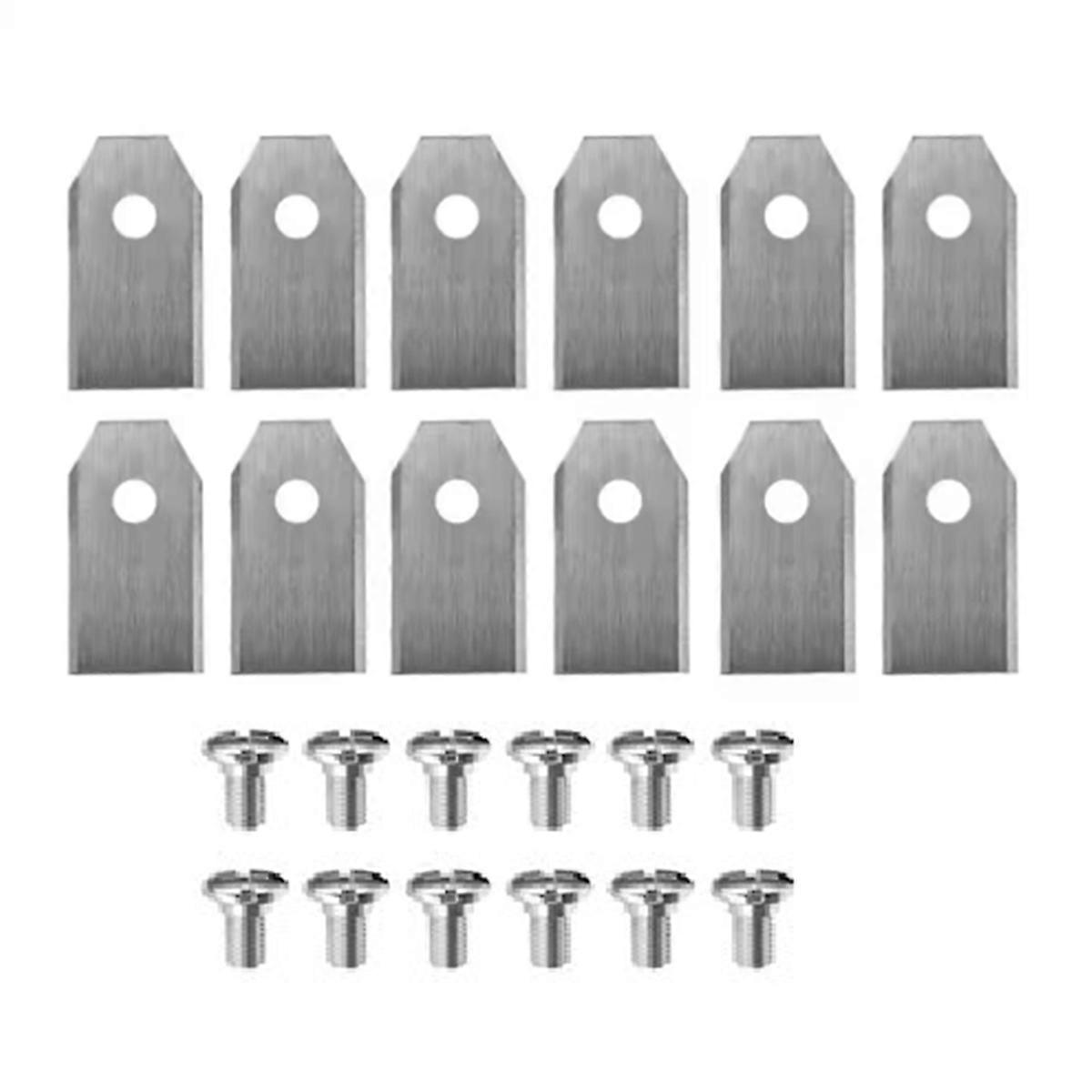 12 PCS with Screws for Navimow I105N/I108N/I110N/ H500N/H800N/H1500N/H3000N Lawn Mower Silver