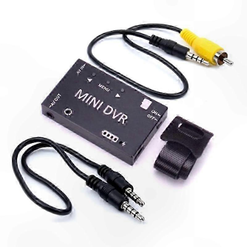 FPV DVR Recorder with NTSC/PAL Compatibility, Built-in Rechargeable Battery for Drone Video Capture