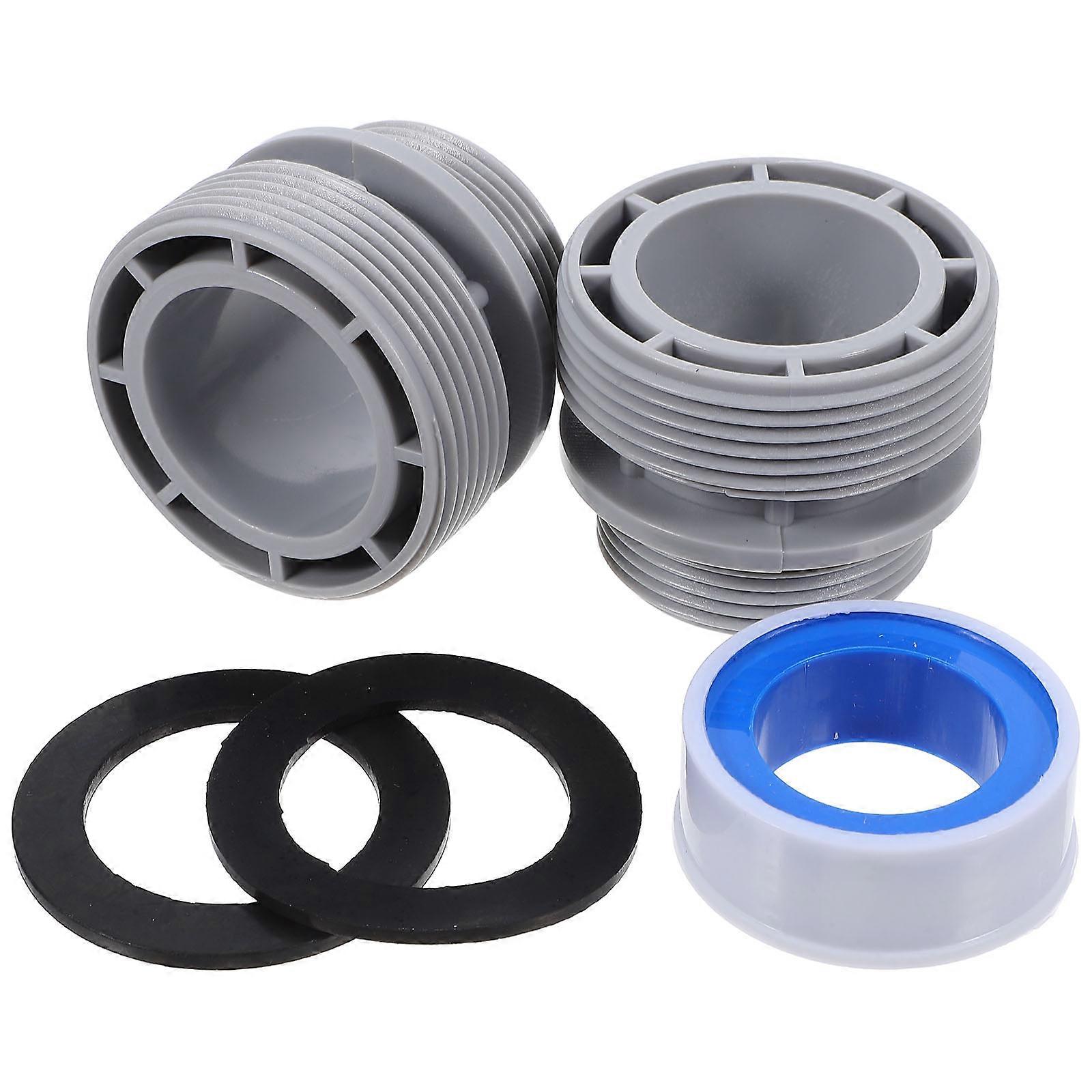 Pool Pump Accessory Durable Adapter for Pool Filter Pumps 2Sets with PP
