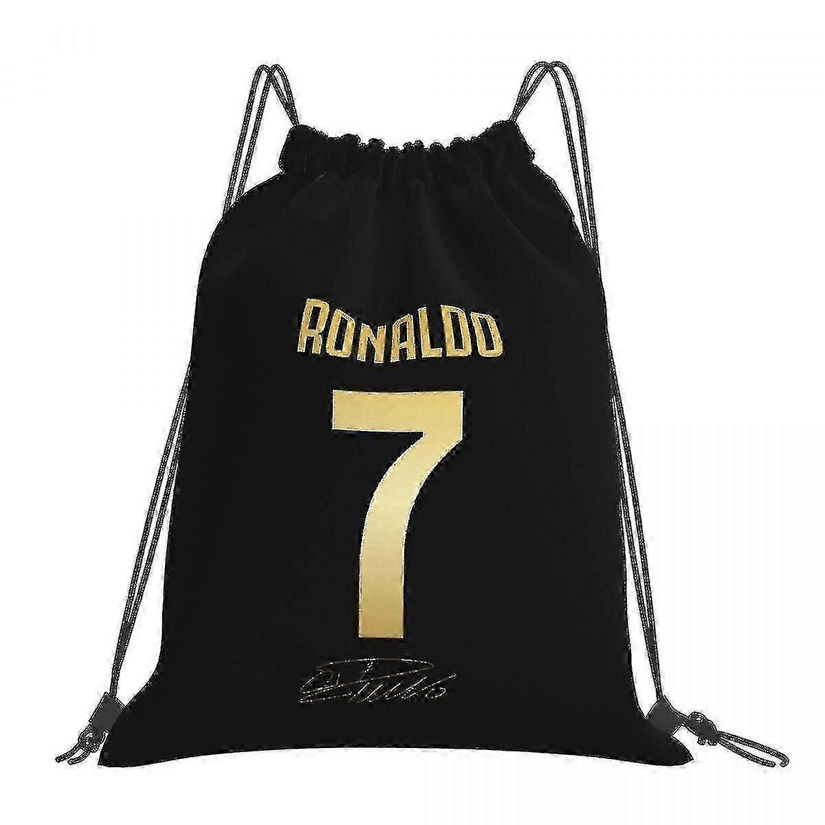 Cr7 Cristiano Ronaldo Backpacks Multi-function Drawstring Bags Drawstring Bundle Pocket Sports Bag Book Bags For Travel Students