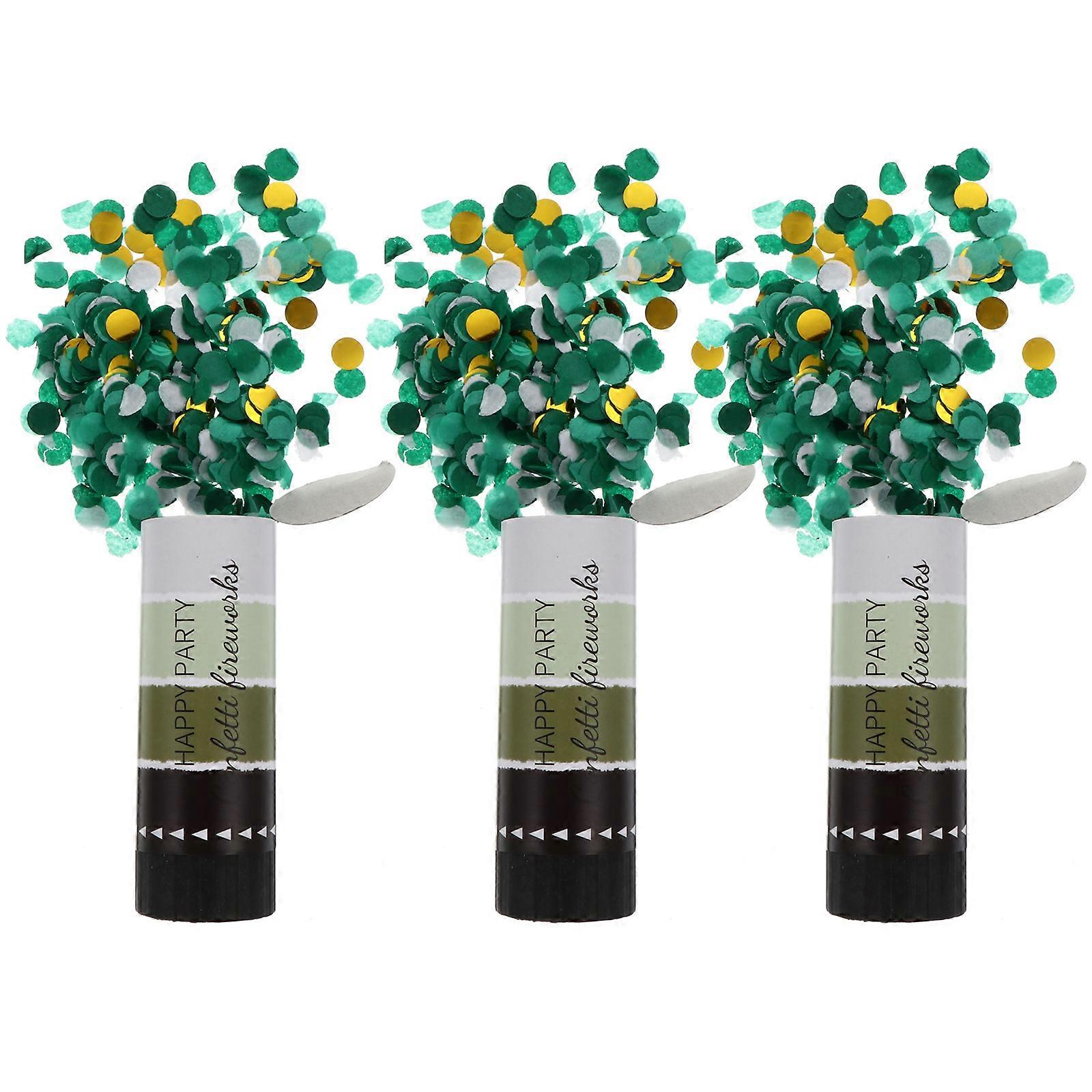 Handheld Confetti Tube Party Confetti Tubes for Wedding 3Pcs Paper Material