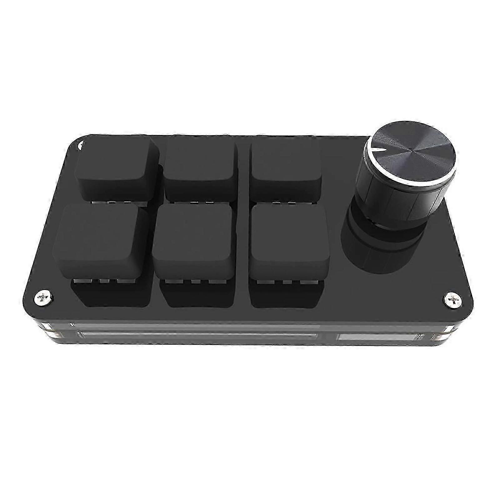 Programmable Volume Knob Keyboard with 6 Custom Macro Keys