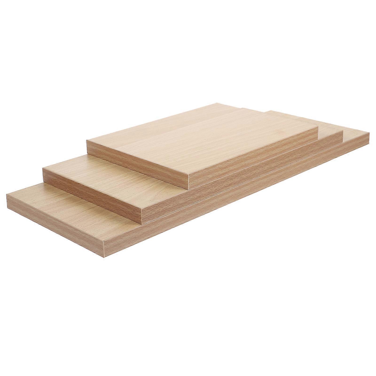 Classic Light Yellow Floating Shelf Versatile Wall Storage For Home Users Ideal For Any Occasion 2 Sets