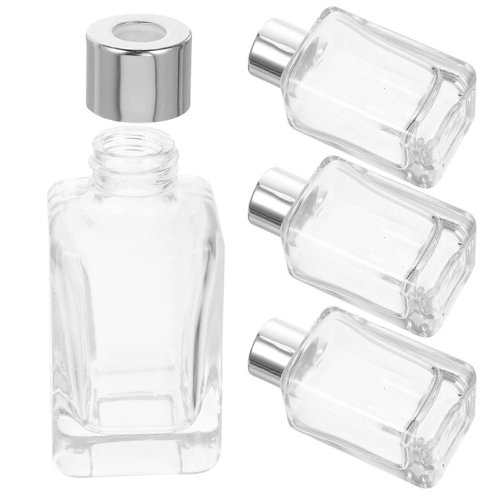 Oil Diffuser Bottle Storage Essential Oils Bookshelf Glass 4Pcs