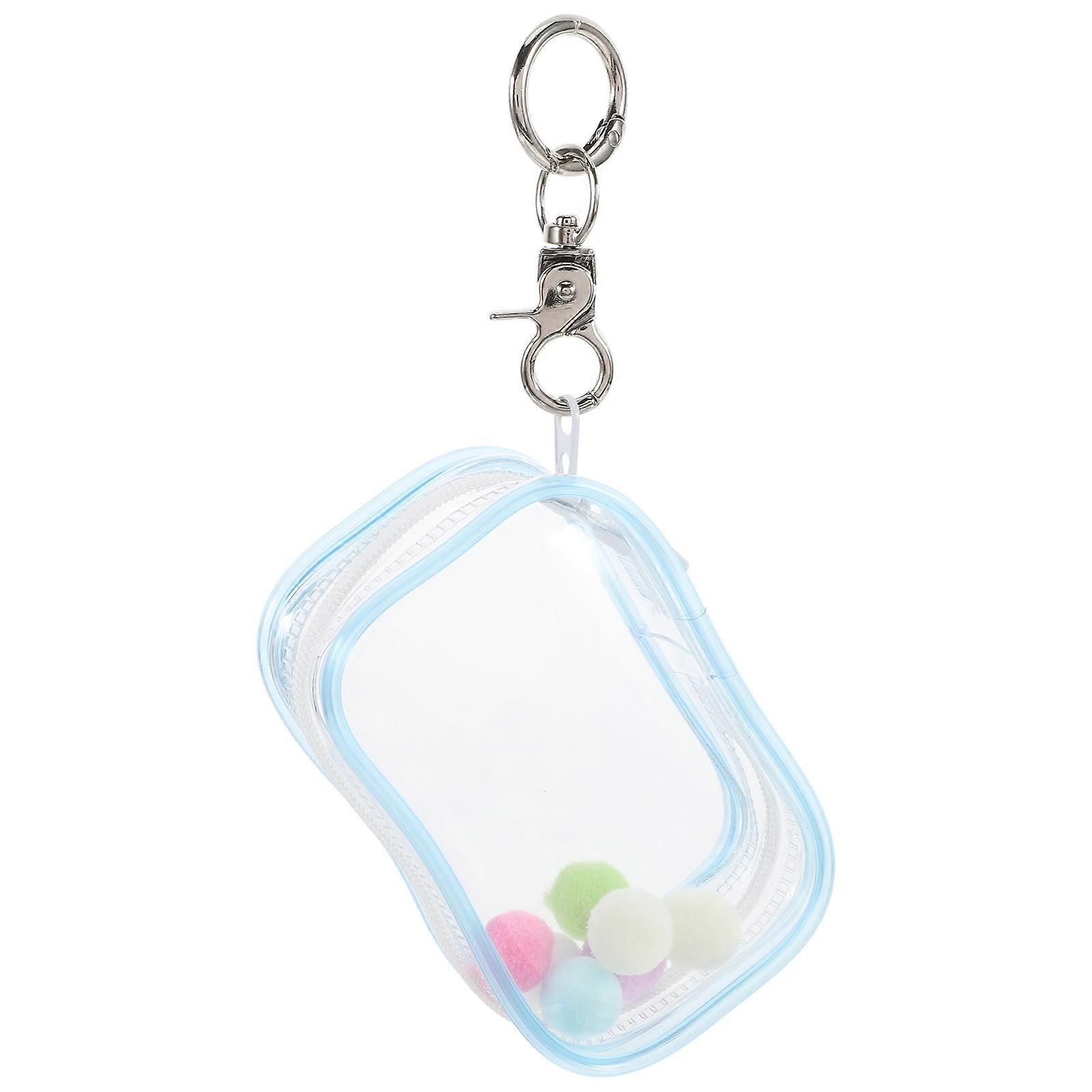 Mini Figures Bag for Outdoor Display Blue 16.00X6.50X3.50CM Closure Feature 1Set