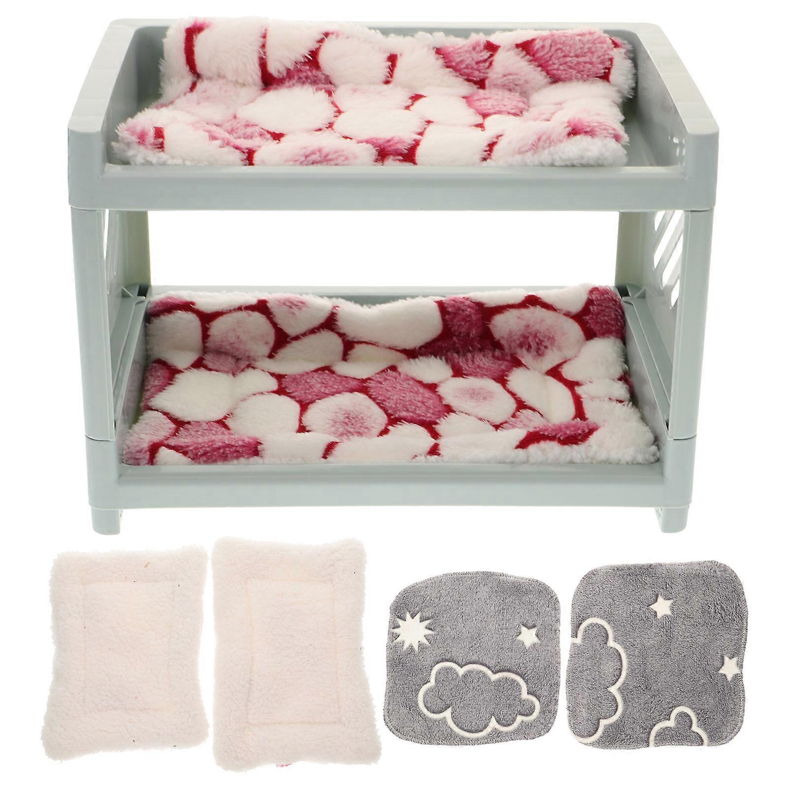 Bite Resistant Multi-Function Bunny Bed Double Layers For Rabbit Small Pets Ideal For Indoor Sleeping Enjoyable 2 Sets