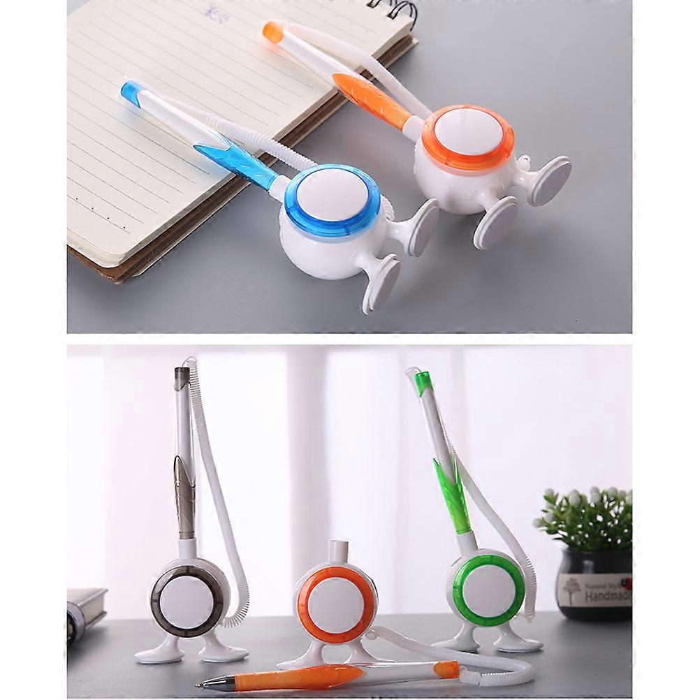 Reception Counter Desk Pen Ballpoint Pen Office Use Random Color 16x3x1cm Sticky 5Pcs