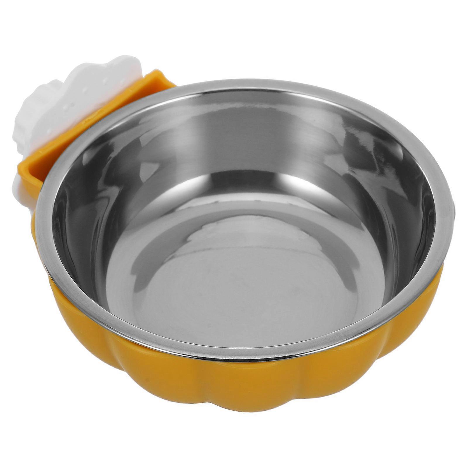 Bird Food Container Made Of Stainless Steel For Parrots Featuring Antislip Design Perfect For Bird Cage Feeding 1Pack