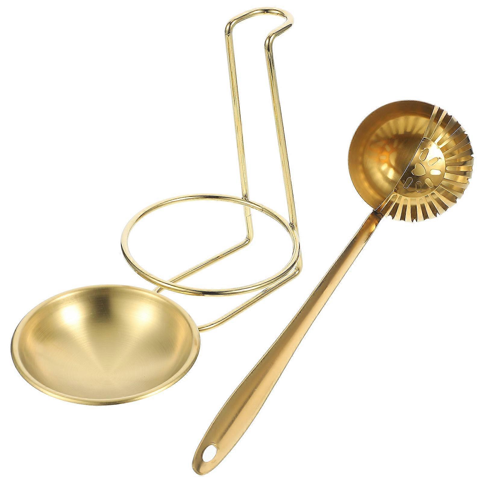 Spoon Rest Holder Stainless Steel for Cooking Use 3Sets