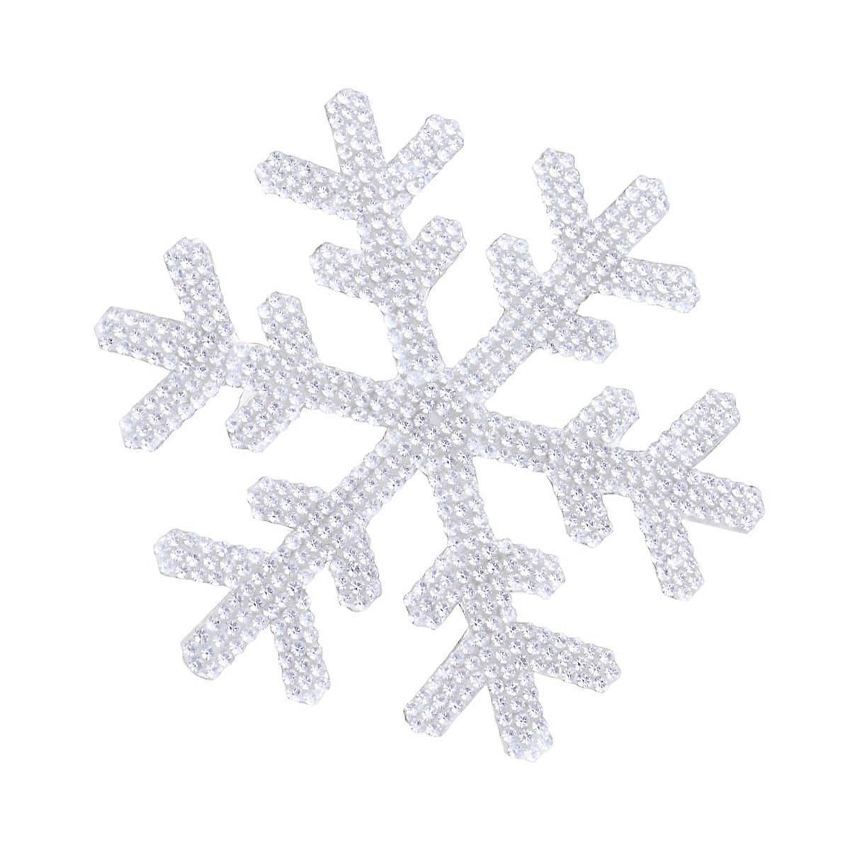 Car Decals Snowflake Rhinestones Stickers for Auto Window 2Pcs Set