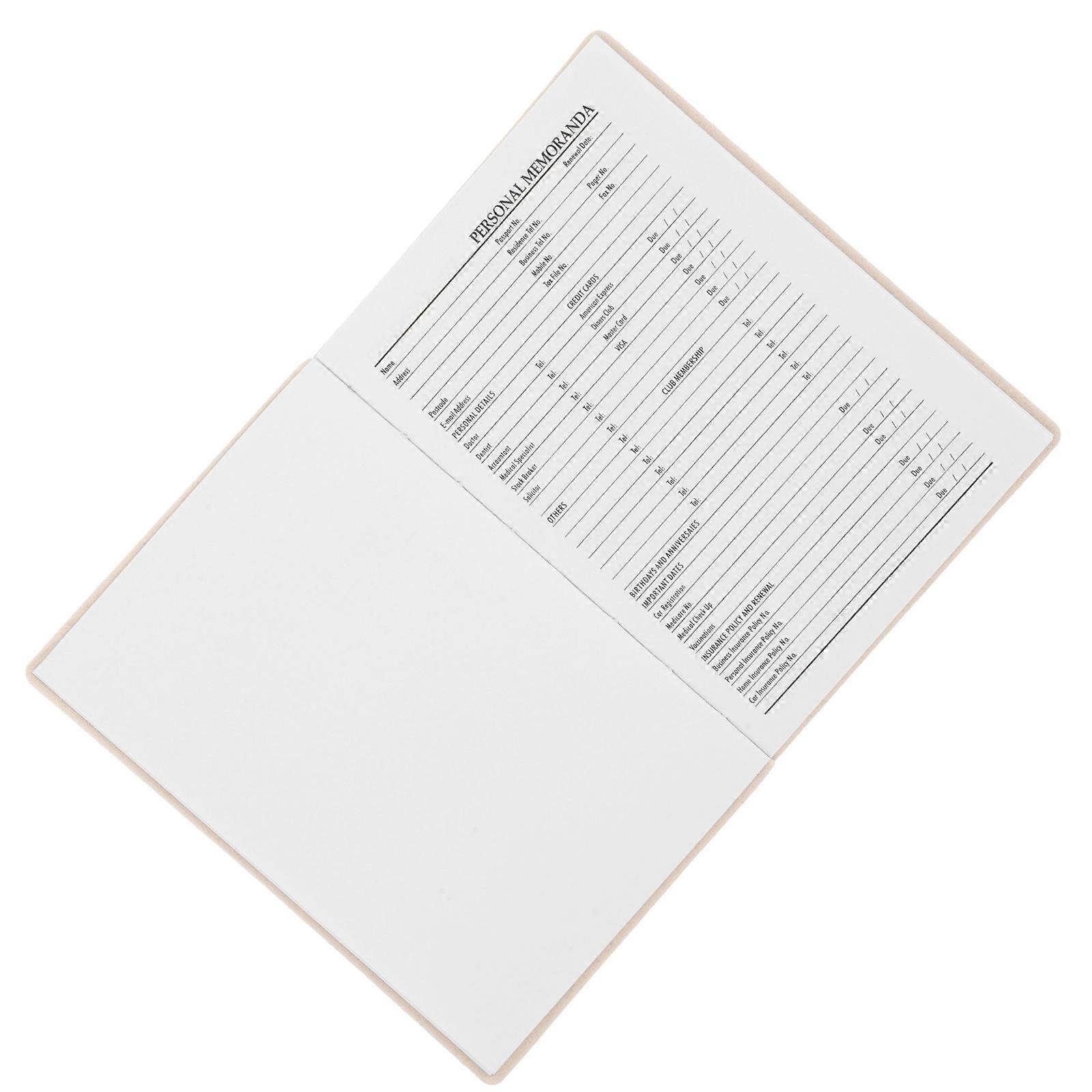 Agenda Planner Compact Paper Notebook for Weekly Planning 4Pcs Pack