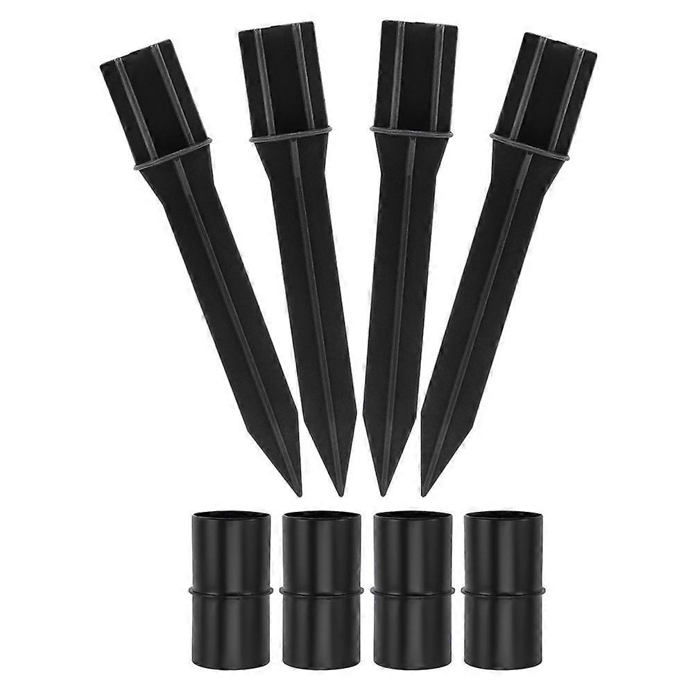 Plastic Solar Light Pole Replacement Link Buckle 1 Set For Garden Use With Solar Charging And Hollow Rod Structure