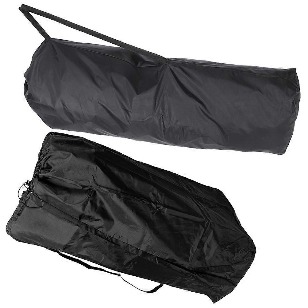 Gate Check Stroller Travel Bag Black Cloth Material 2Pcs Set