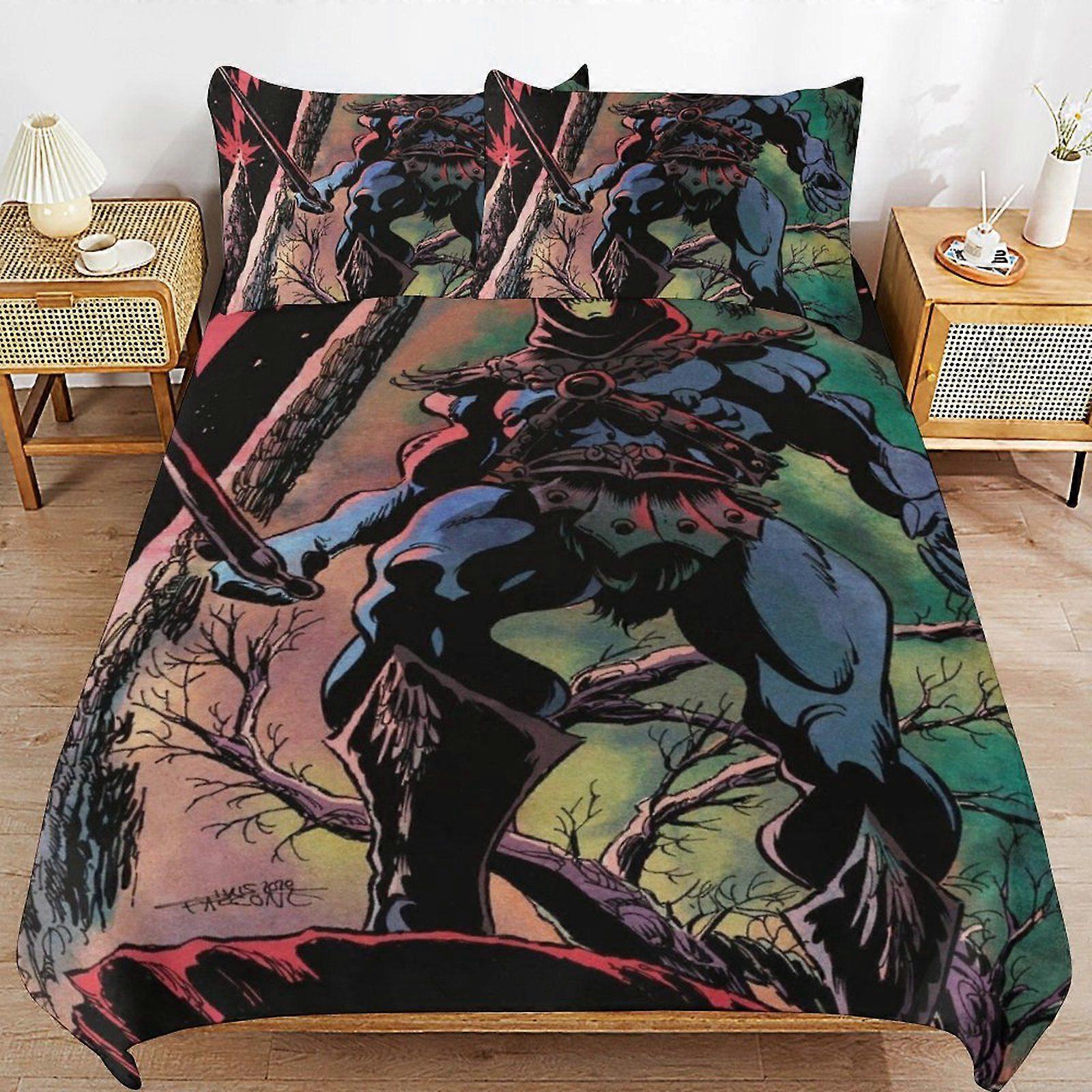 a525 Skeletor Daily Routine Sleep Ready Fabric Soft Layer Long Lasting Thread Duvet Cover Sets Essentials b525