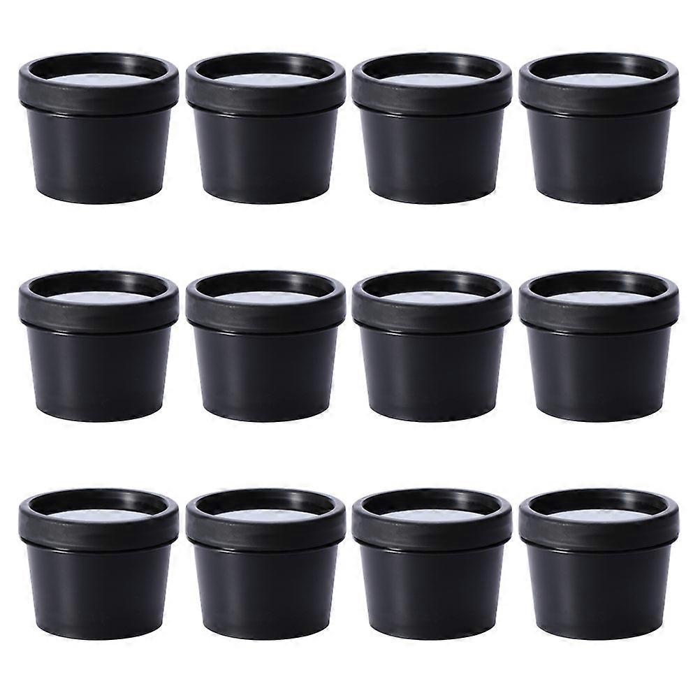 Dispense Face Cream Container Empty Cream Jars for Storage 36Pcs Black