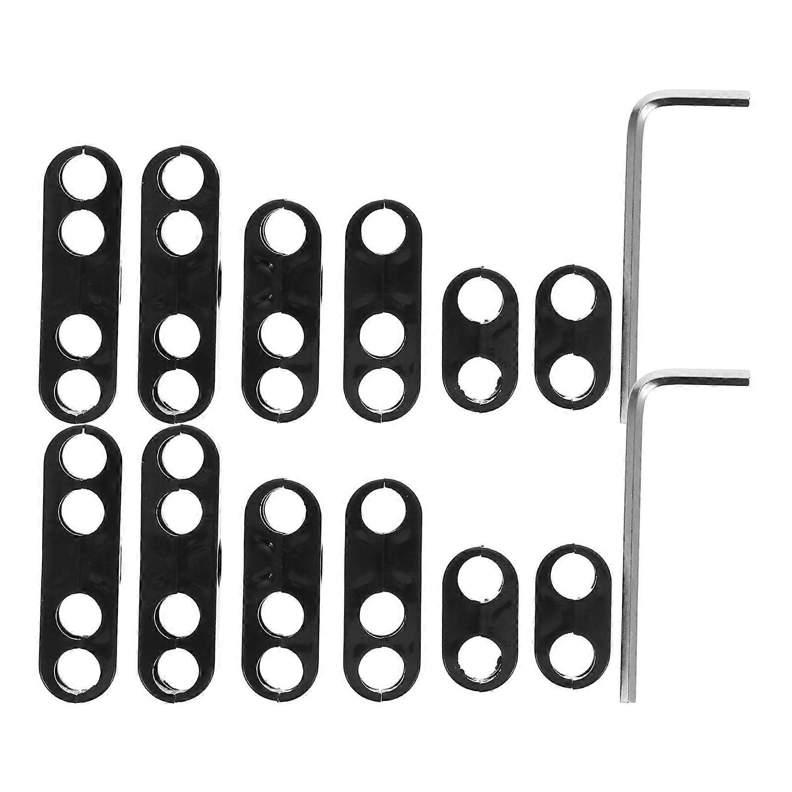 Automotive Wiring Spark Plug Wire Clamp 56 Pcs Separator Designed For Car Enthusiasts In Black With Effective Wire Organization Function