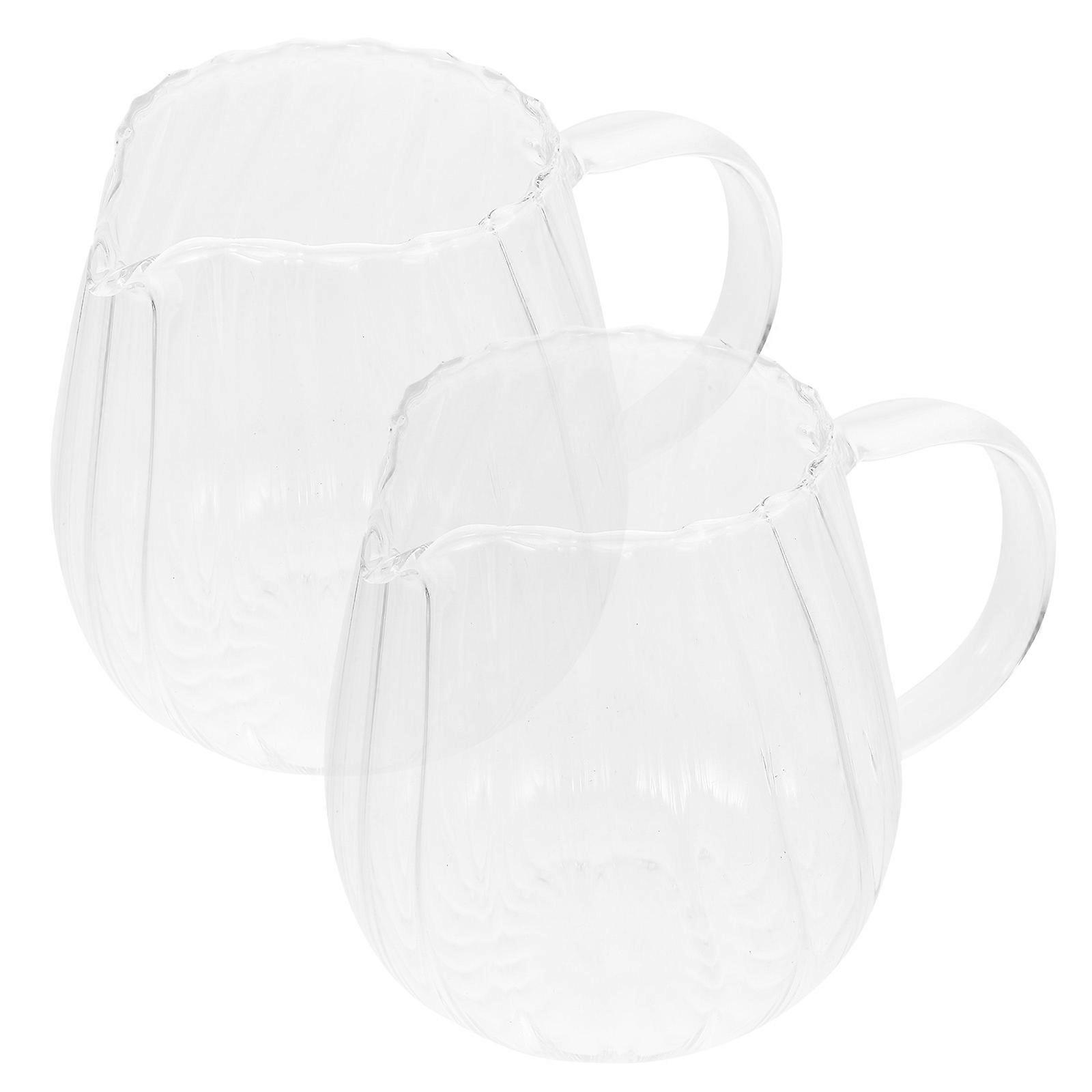 Glass Milk Pitcher Creamer for Coffee Milk Use 4Pcs Transparent Design