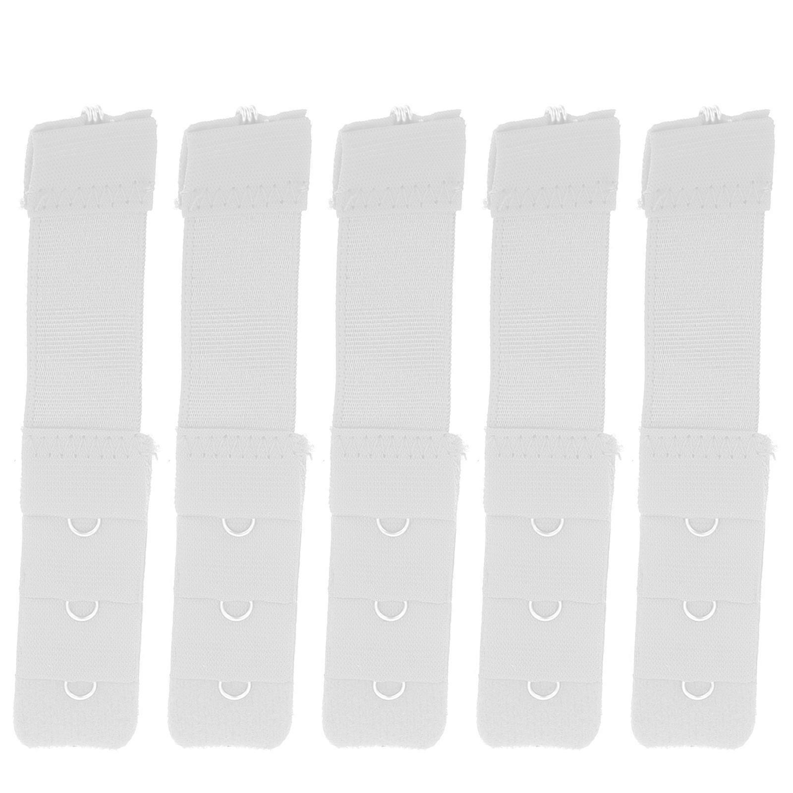 Comfortable Bra Extender Hooks for Added Room with 100Pcs White Buckles