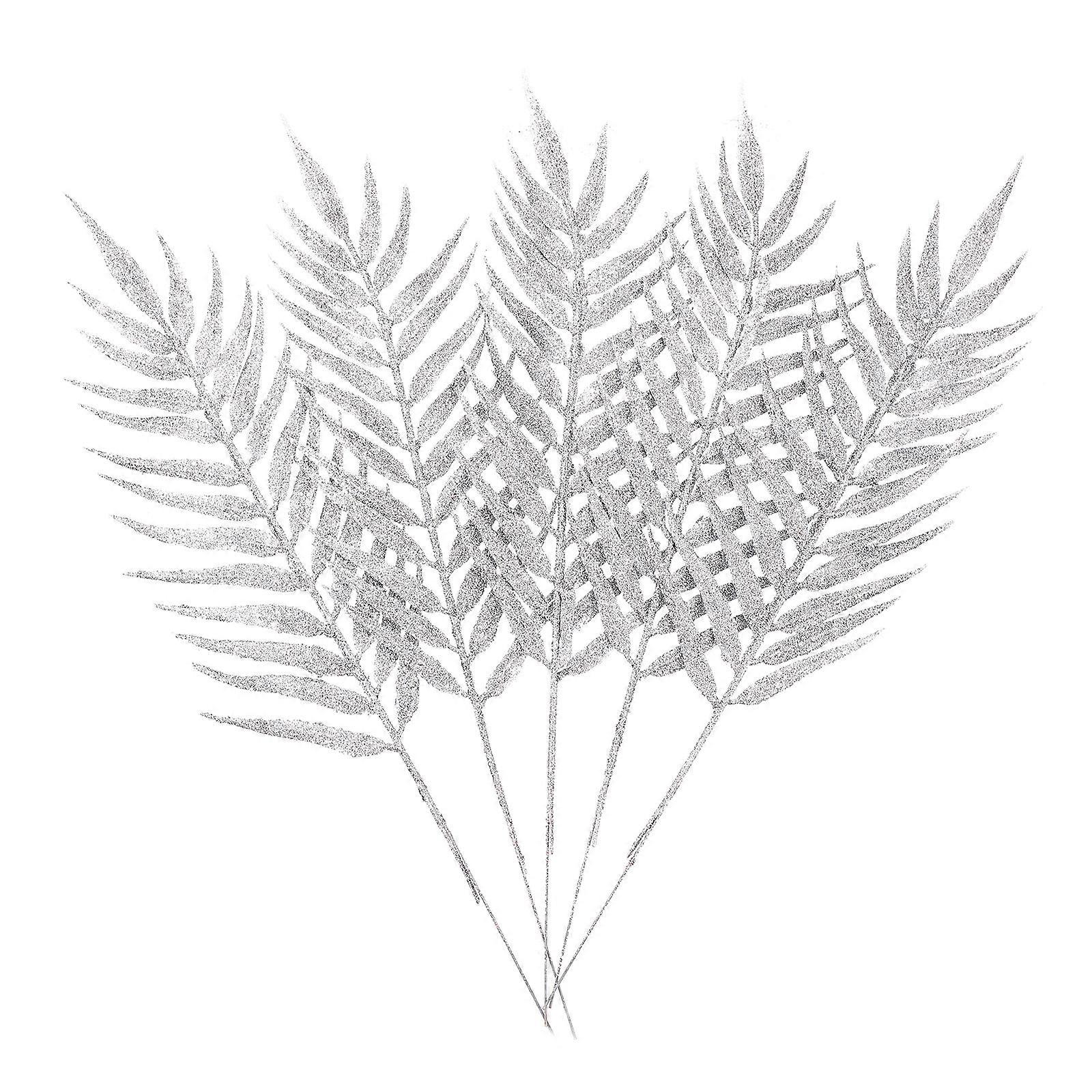 Party Leaves Decor Plastic Decoration Simulated Leaves Romantic 5Set