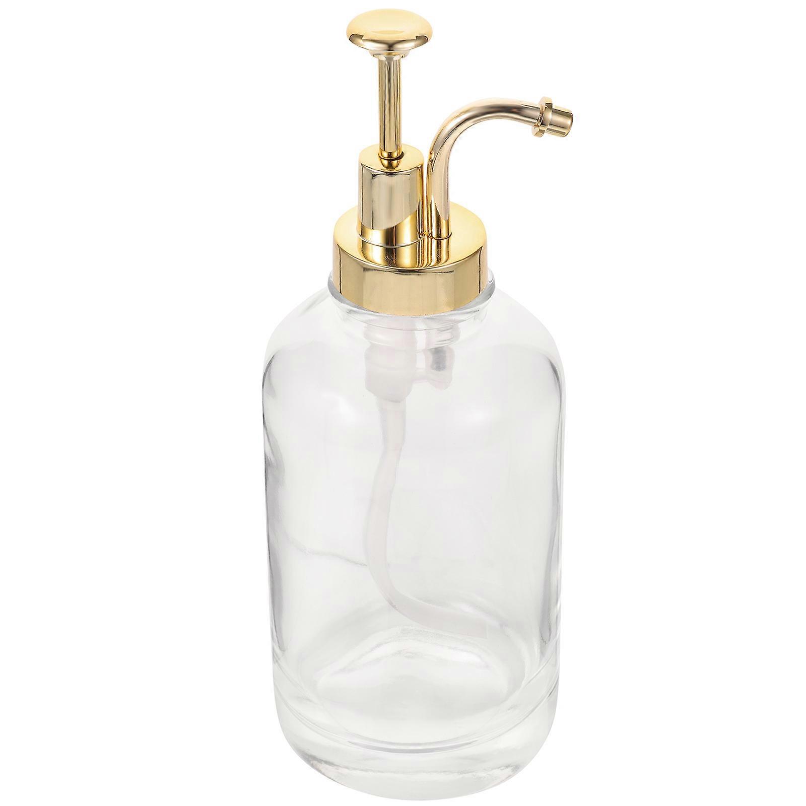 Glass Honey Bottle Syrup Dispenser for Storage 3Pcs with Pump Lid