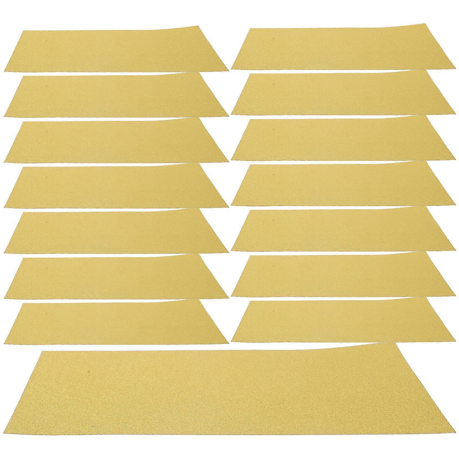 Glitter Cardstock Paper For DIY Crafts 40 Sheets Golden Decorative Material Scissors-Compatible Cutting For School Projects