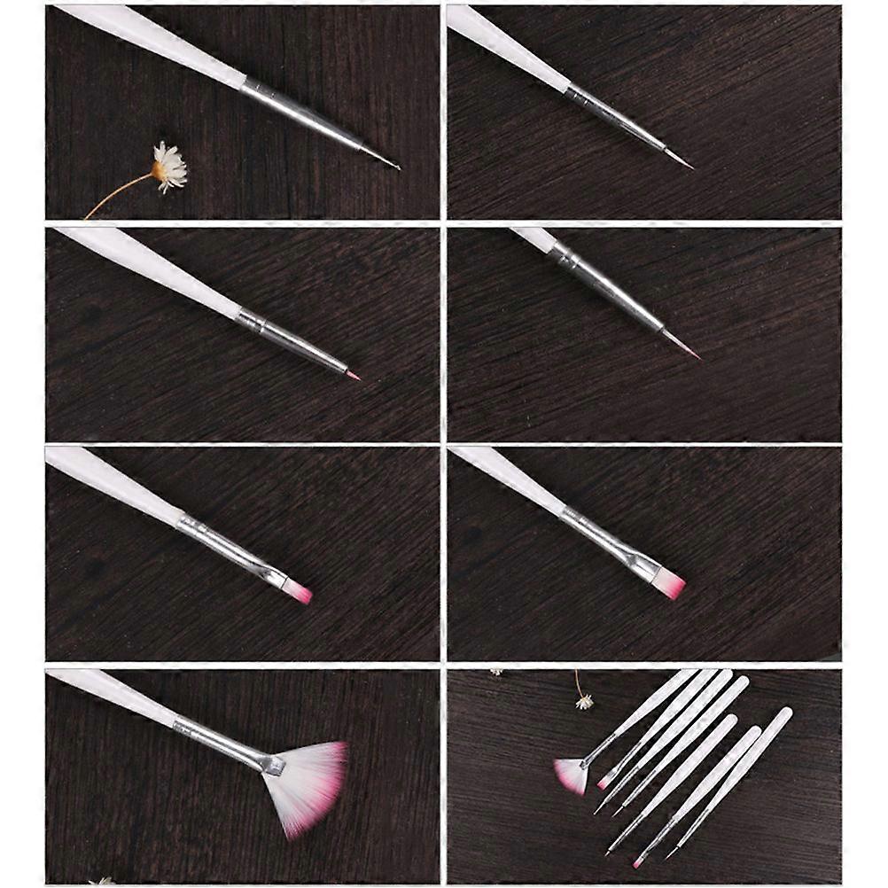 Nail Art Painting Tools Set 14 Pcs Assorted Color Fine Details Brushes For Nails