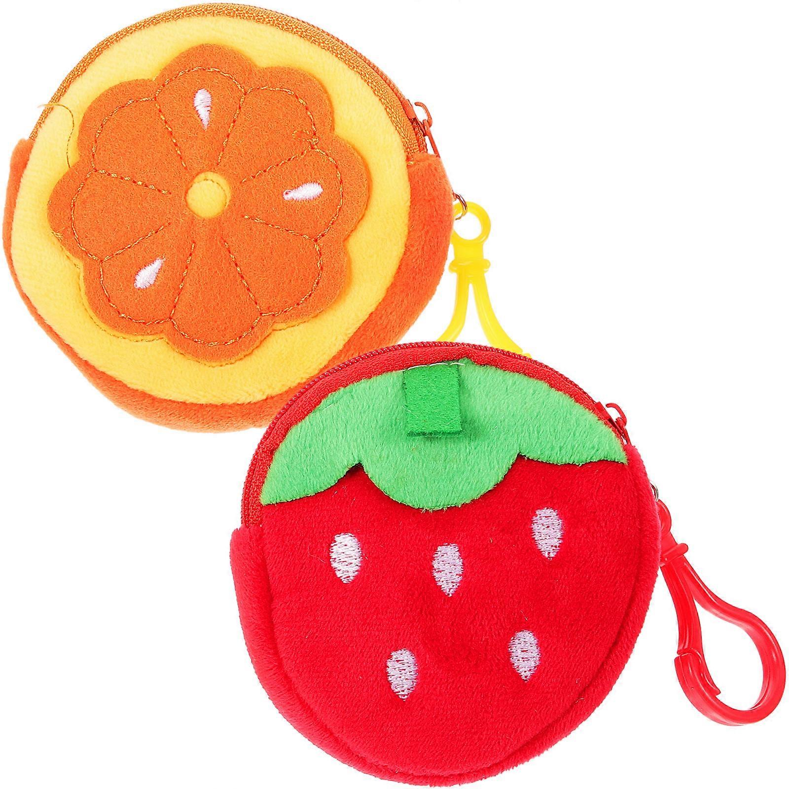 Fruit Plush Slap Band Wrist Bracelets for Kids Use 10Pcs Colorful Set