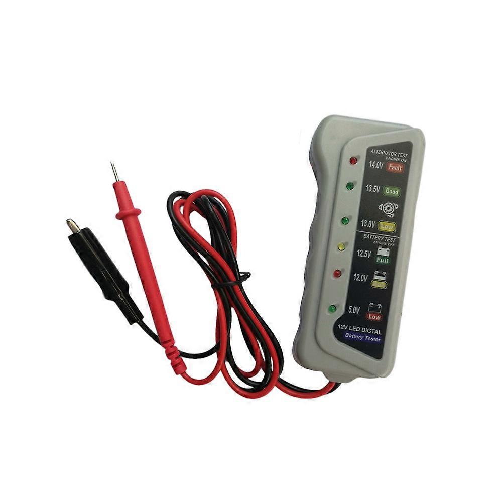 Practical Tester Charging System Analyzer for Testing 2Pcs 12V Battery Device