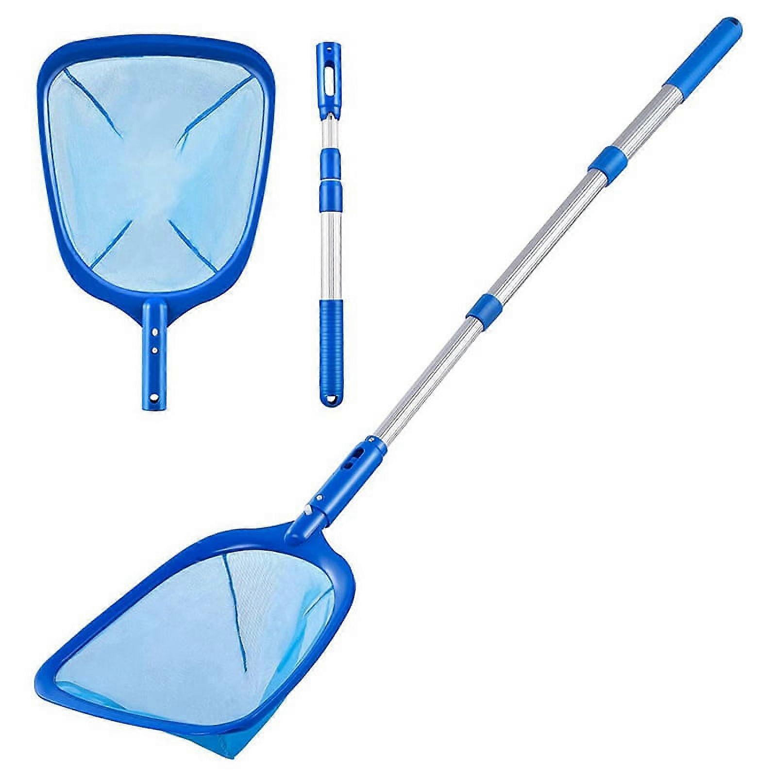 Pool Skimmer Net with 3 Section Pole,Pool Fine Mesh Net,Telescopic Pole,Ultra-Fine