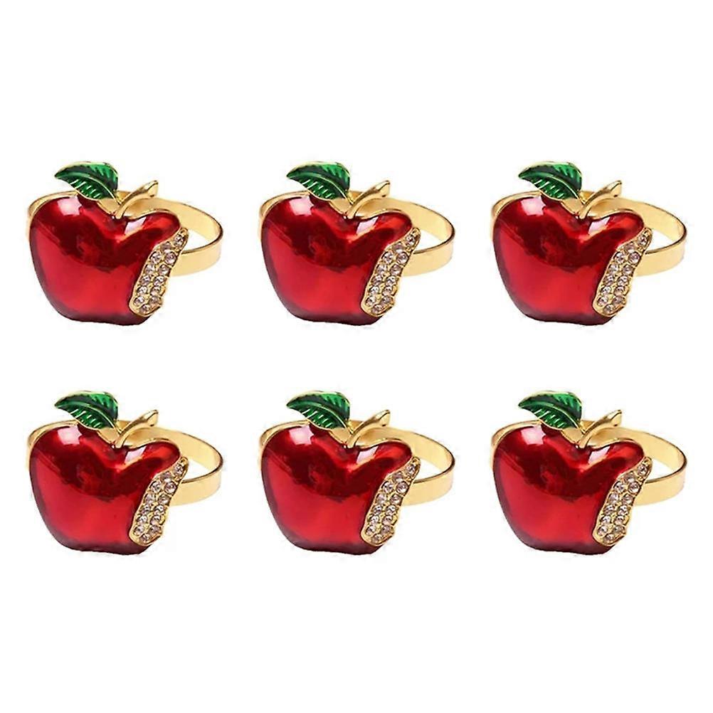 Decorative Napkin Rings Red Napkin Holders for Home 42Pcs Pack
