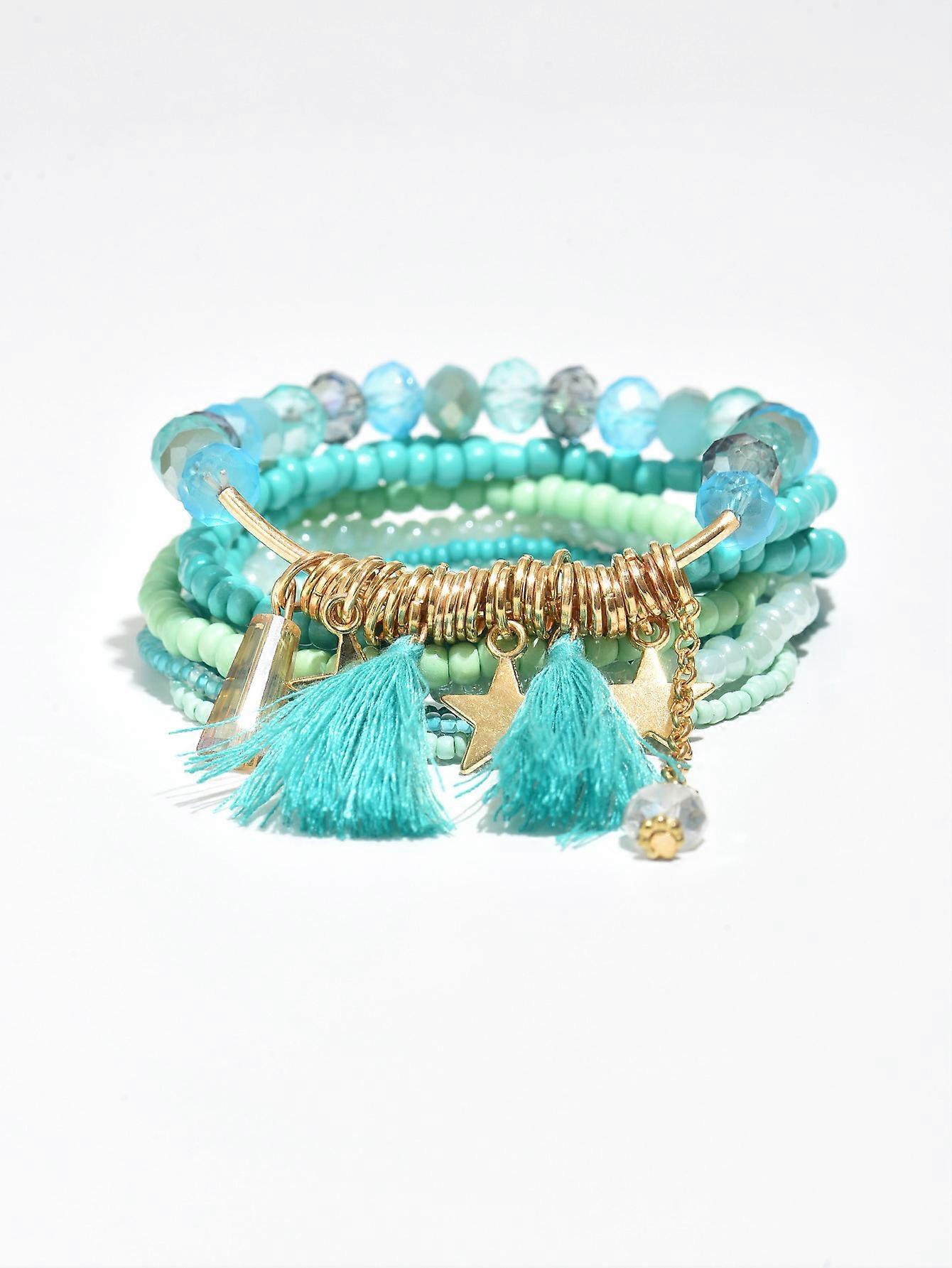 Bracelet, Bohemian Multi-layer Beaded Tassel Star Unique Elegant Design for Women