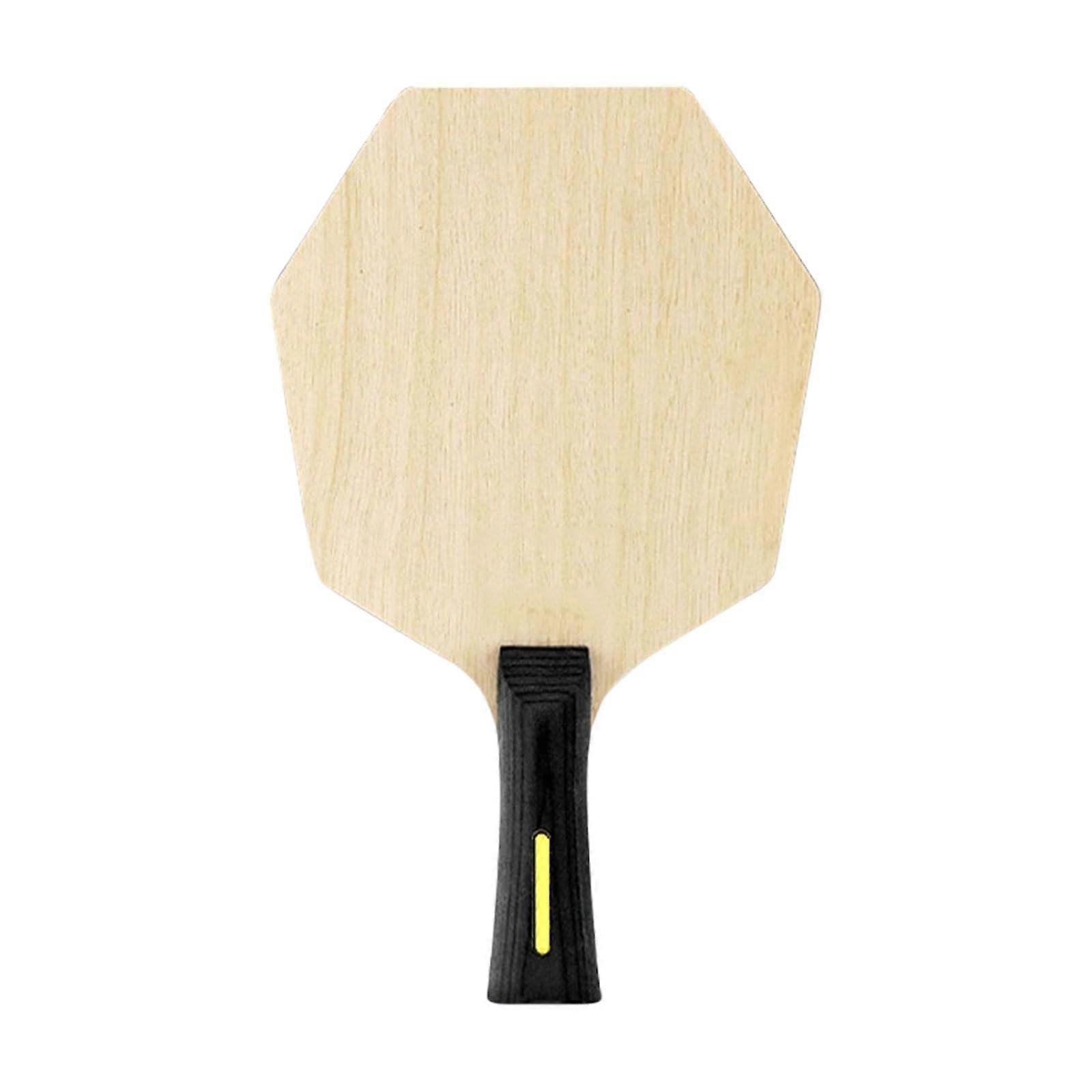 Table Tennis Bat Wood Baseboard Hexagonal Racket For Beginners Training Easy To Use Ping Pong Racket