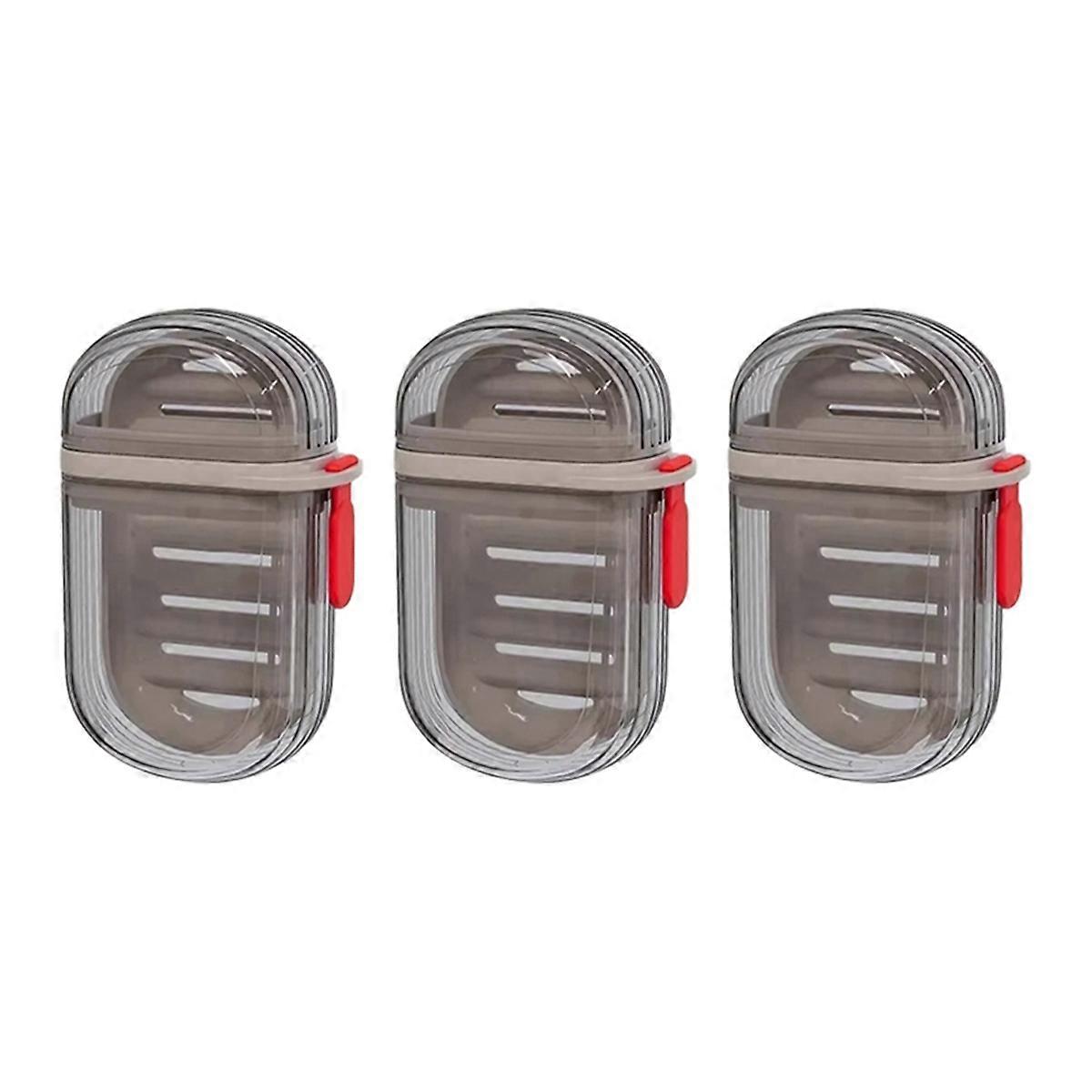 Portable Plastic Soap Case for Travel with Drain