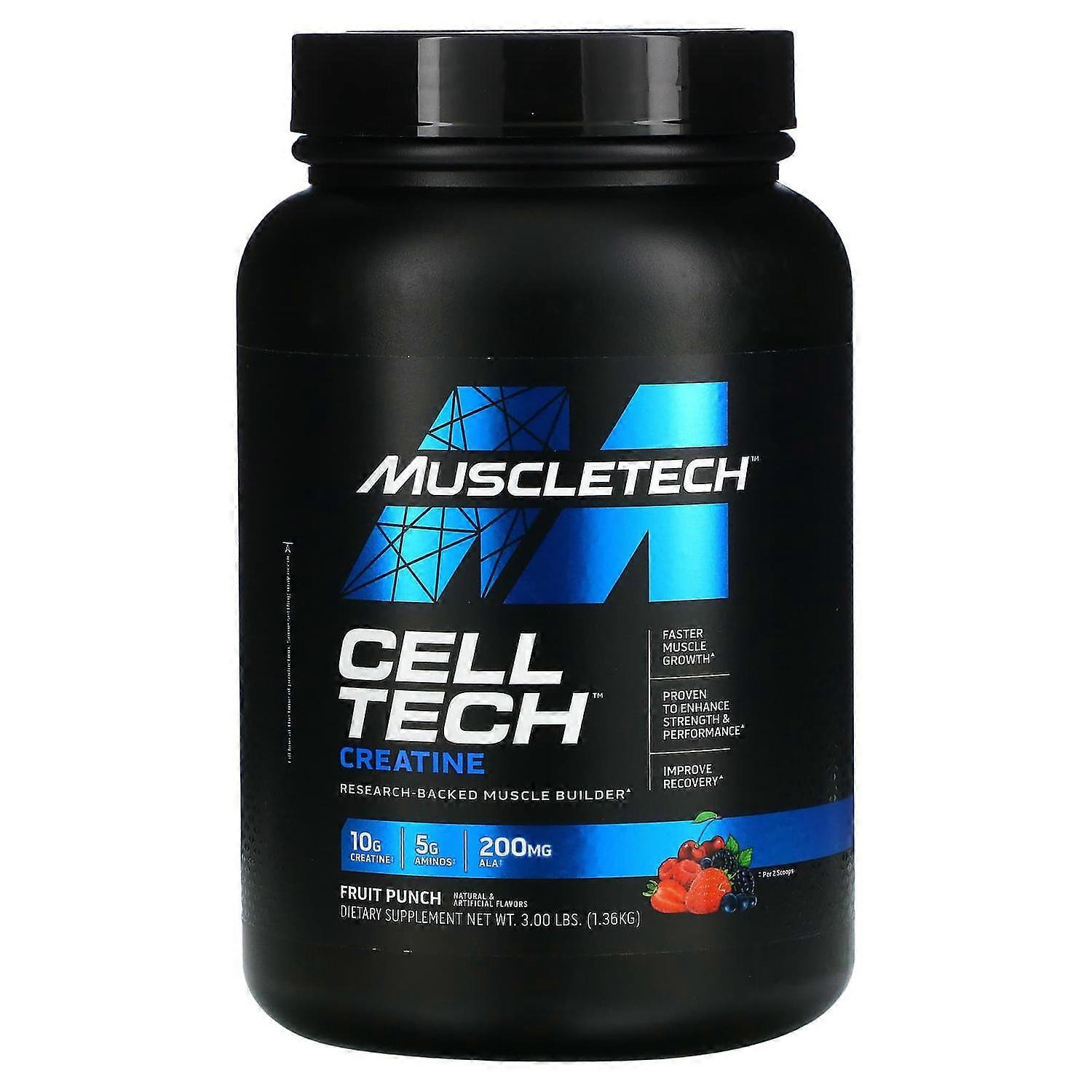 MuscleTech, Performance Series, CELL-TECH Creatine, Fruit Punch, 3 lbs (1.36 kg)