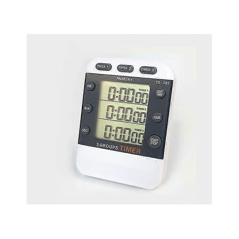 3 Channel Digital Timer Kitchen Timer Portable Digital Countdown Timer With Magnetic Back Stand(battery Included)