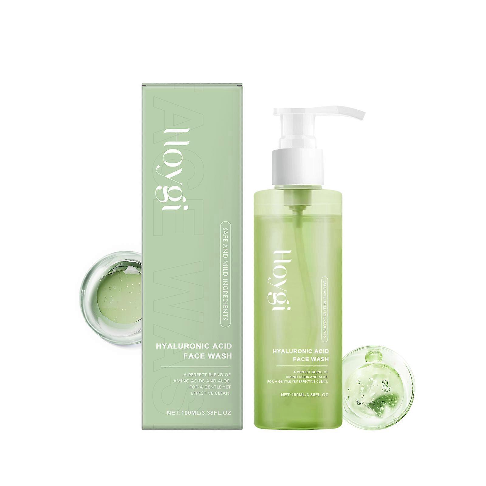 Hyaluronic Acid Gentle Cleansing Gel, Cleans Pores And Cleanses Face With Refreshing, Moisturizing And Smooth Skin