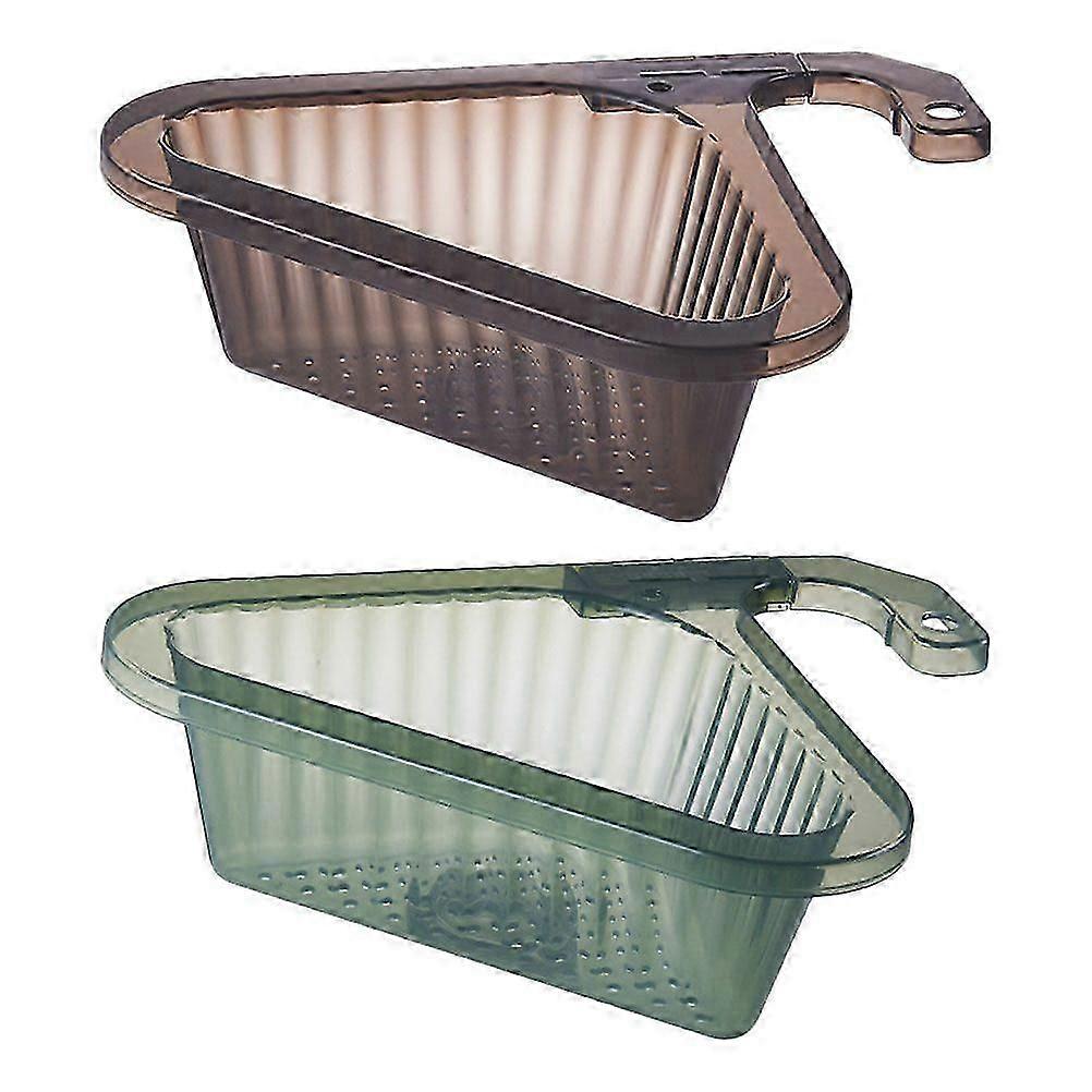2pcs Drain Basket Kitchen Leftover Draining Basket Hanging Draining Rack
